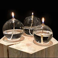 Lampe en verre