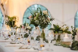 wedding planner à Dijon - décoration de table