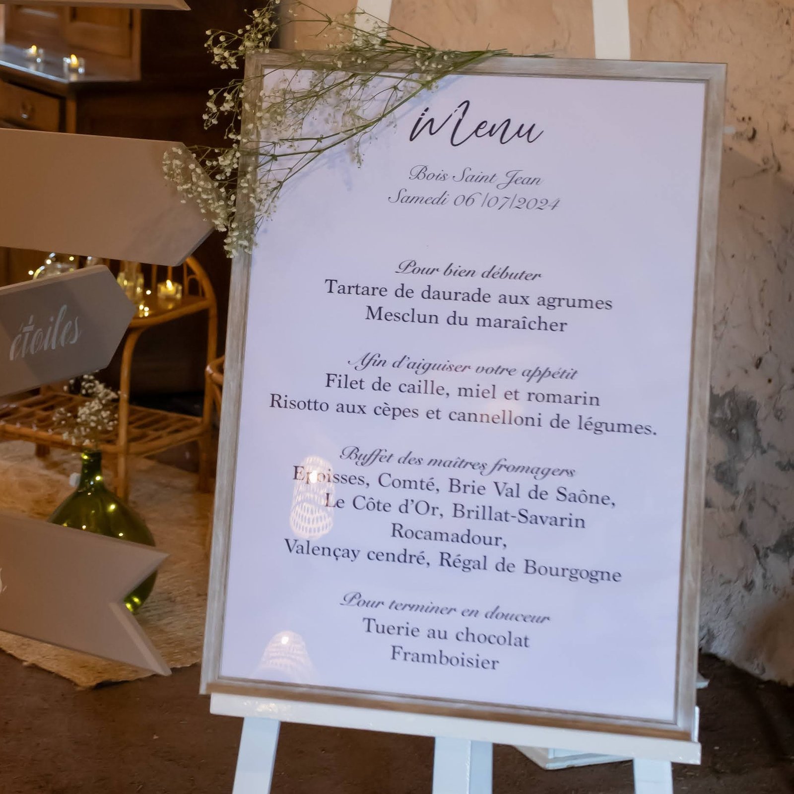 Cadre plan de tables rectangulaire