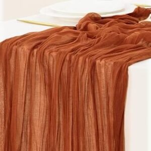 Chemin de table terracotta