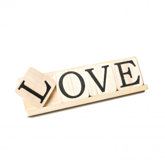 LOVE - scrabble en bois