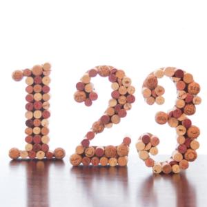 Numéro de table en bouchon de Liège