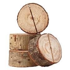 Porte nom en bois rondin