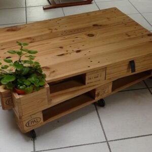 Table basse en palette