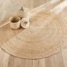 Tapis rond en jute