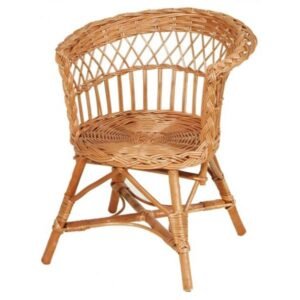 Fauteuil enfant rotin
